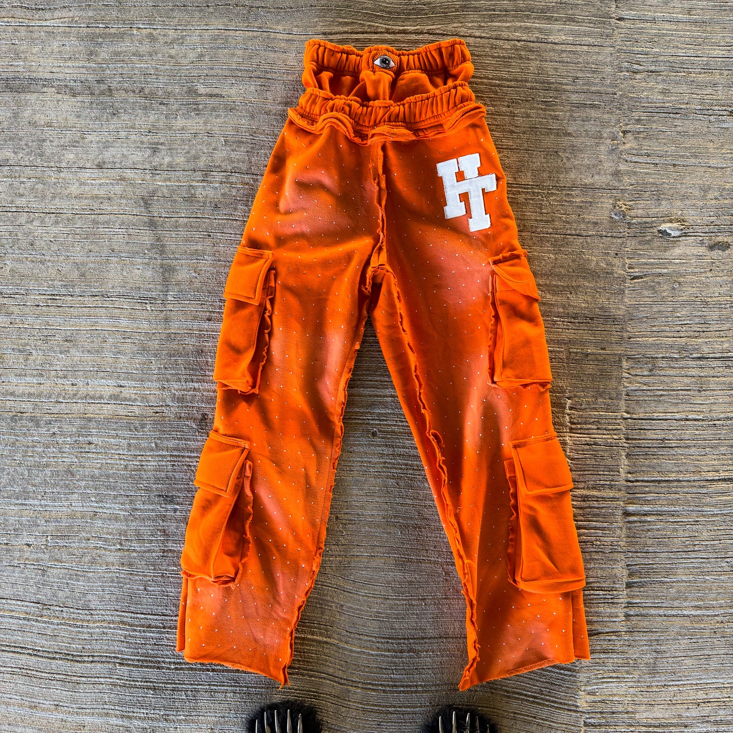 Orange Cargo Sweats