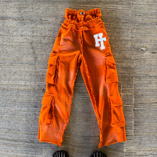 Orange Cargo Sweats