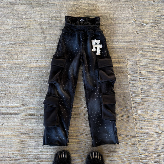 Black Cargo Sweats